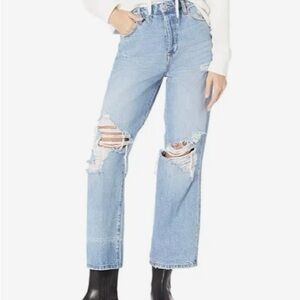 BLANKNYC Women's Distressed The Baxter ribcage Straight Leg Jeans Size 27 NWOT